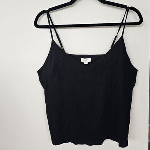 KOY RESORT | Black Boho Camisole Top